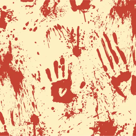 Bloody Hands Transfer Sheet - 30 pack